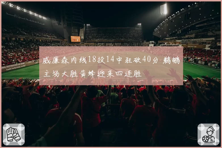 威廉森内线18投14中狂砍40分 鹈鹕主场大胜黄蜂迎来四连胜